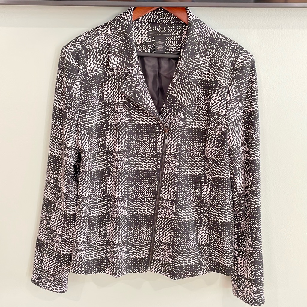 Euc Grace Elements Fully Lined Zip Front Jacket
